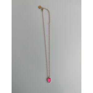 Altar'd State Gold/Pink Heart Pendant Necklace 9.5"